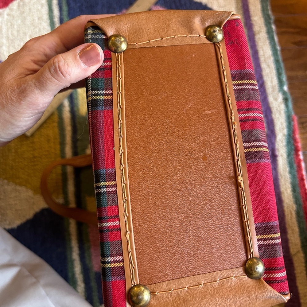 Thermos Red and Brown Plaid Bag - Picture 7 of 9